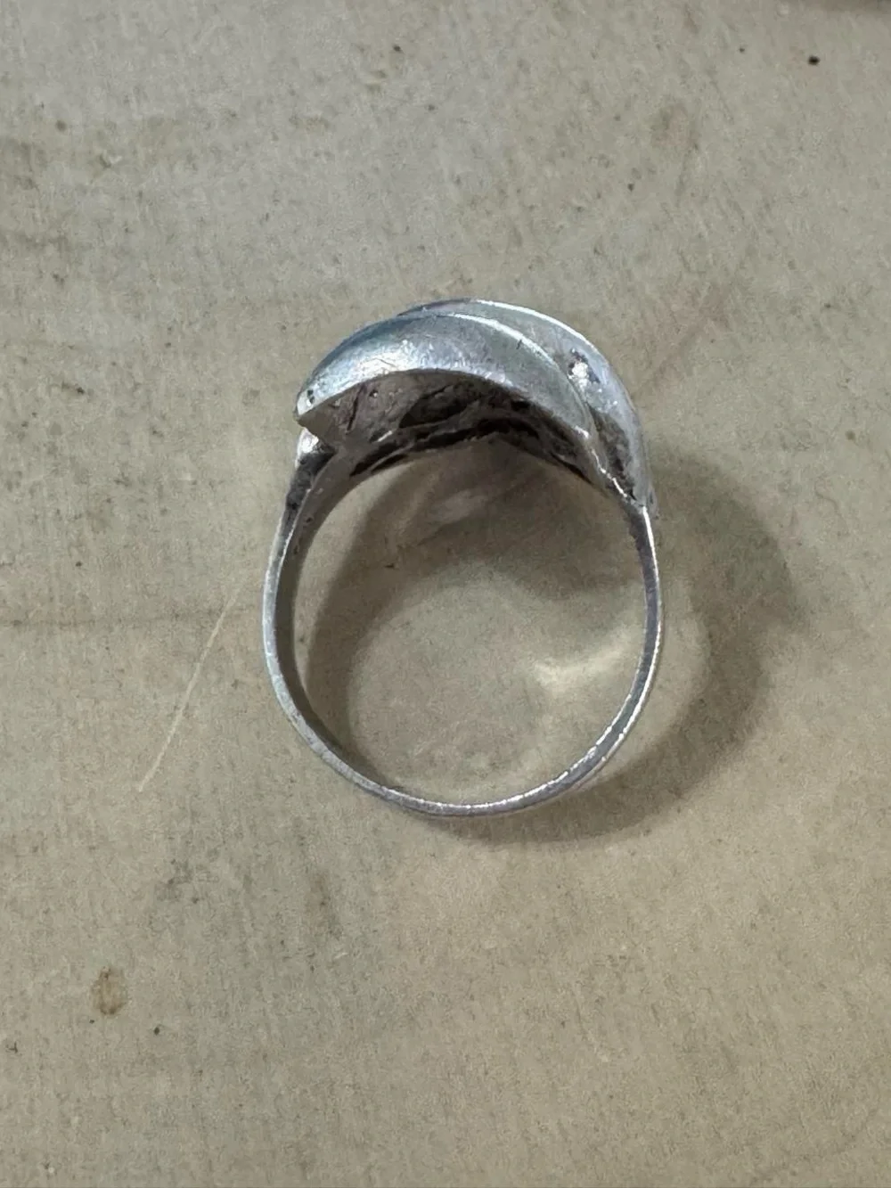 925 Sterling Silver Vintage Skull & Hat Biker Gothic Punk Ring Size 13